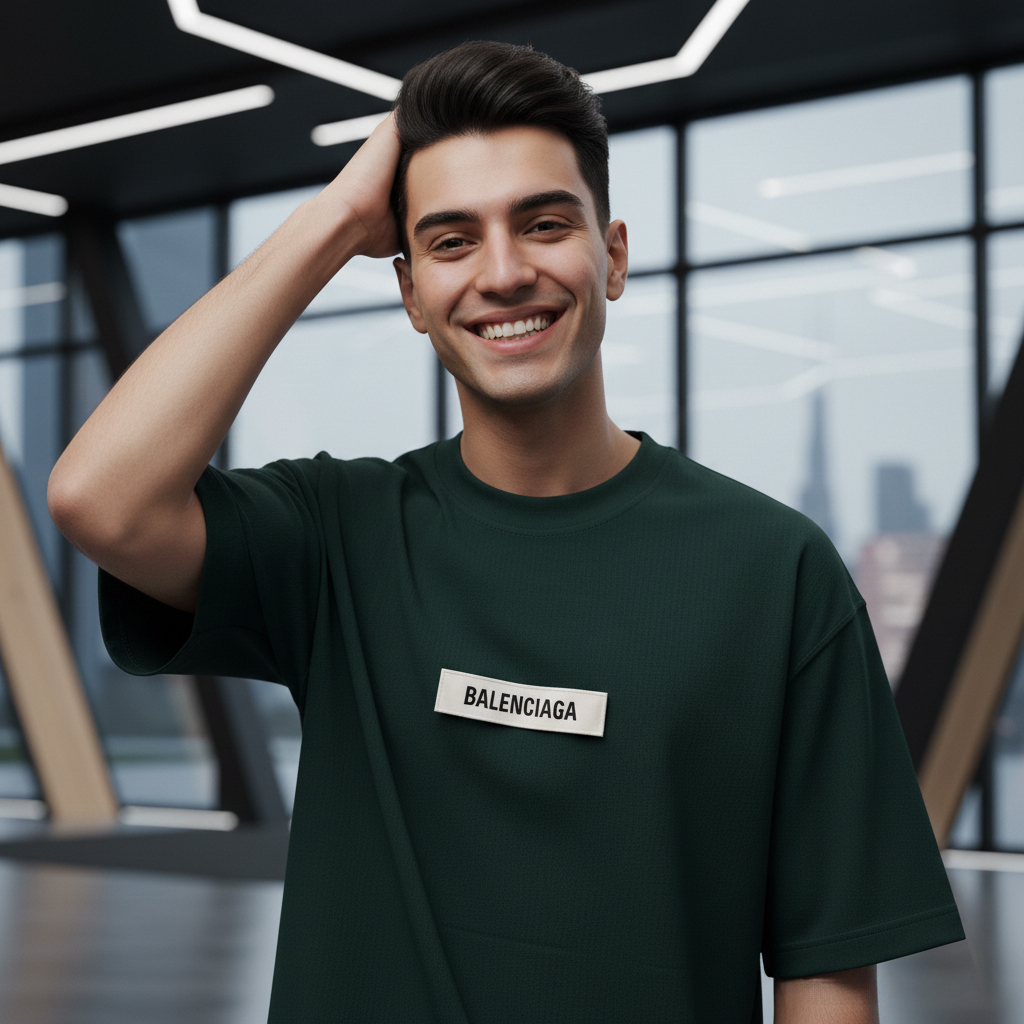 تیشرت مراکشی کبریتی سبز بالنسیاگا