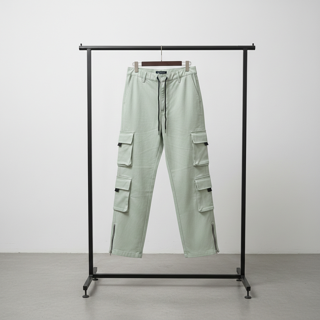 شلوار مردانه شش جیب پایین زیپ مدل Hesam-سبز