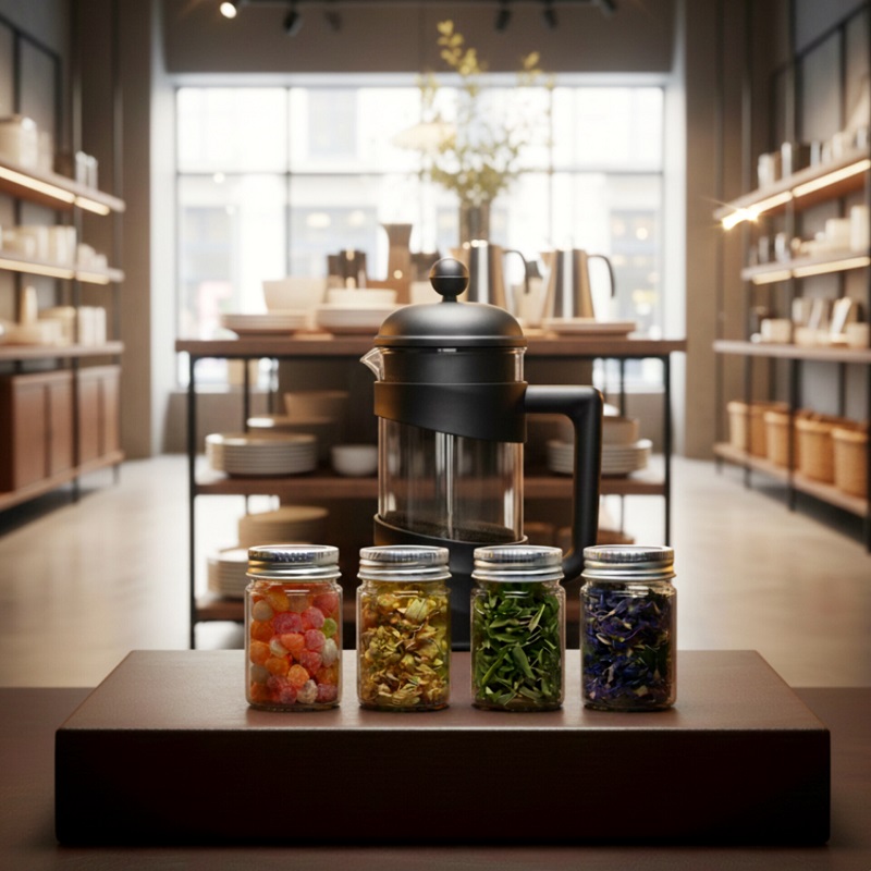 پکیج هدیه سازمانی (فرنچ پرس  4دمنوشجعبه لاکچری)